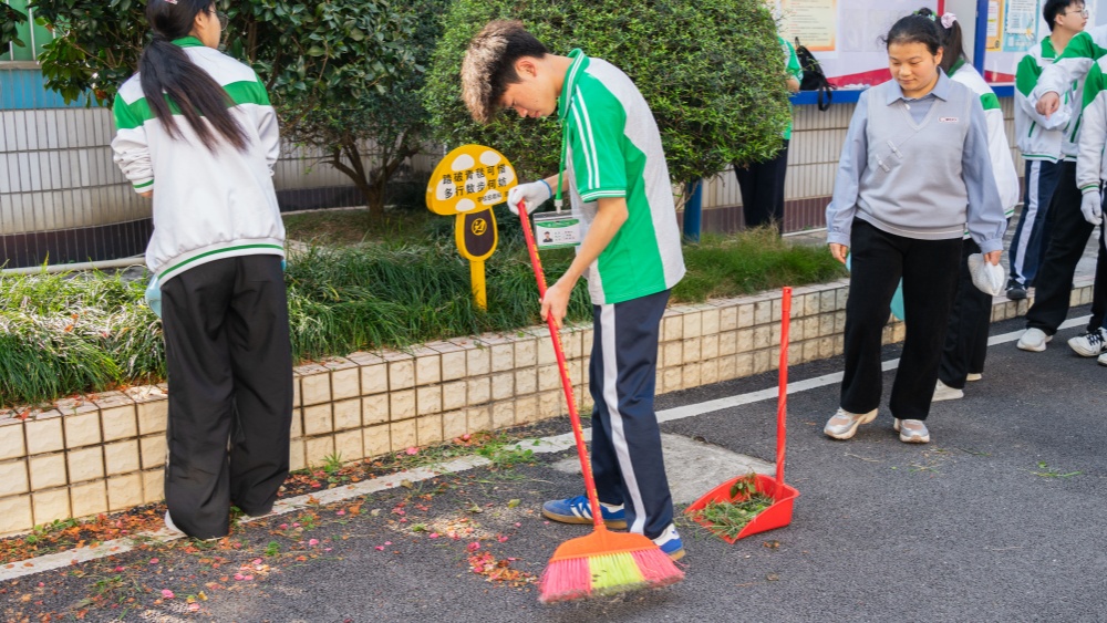人人参与护绿 共建绿色校园——我校师生开展校园护绿行动(图9)